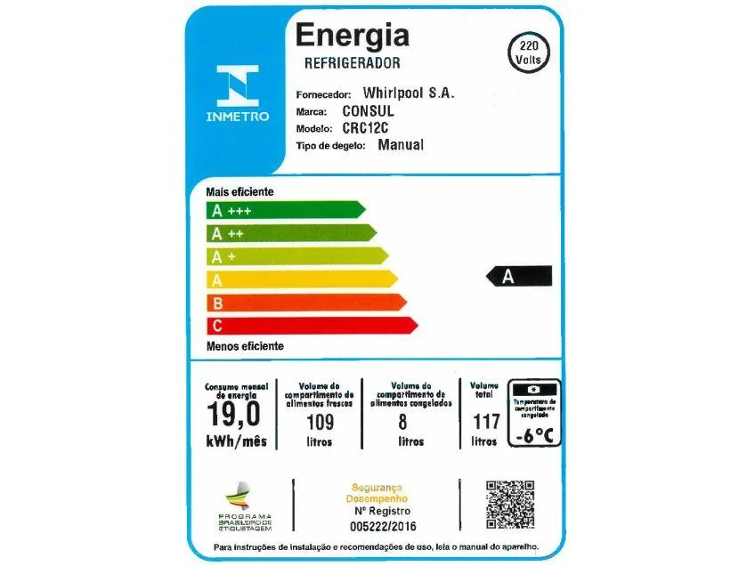 Imagem 3 de 18 do produto Frigobar Consul 117L Branco com Gaveta CRC12