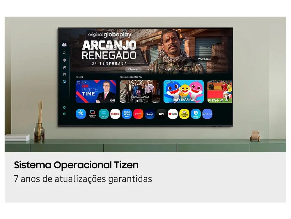 Smart TV 70" Samsung UHD 4K Crystal U8500F UN70U8500FGXZD Tizen 2025 9