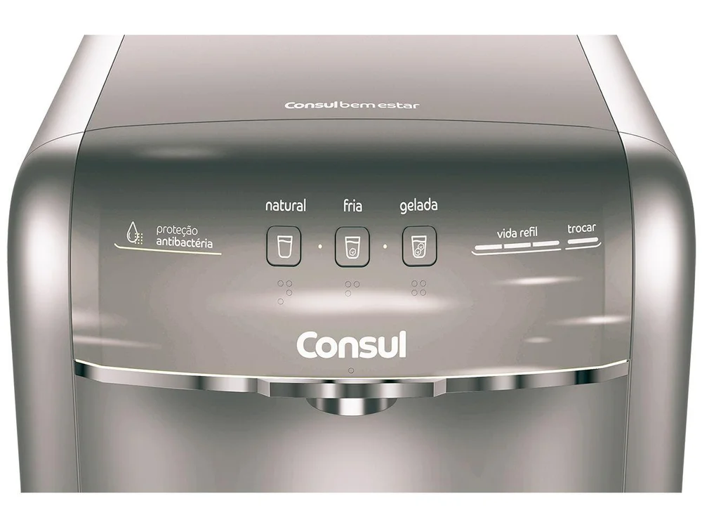 Imagem 7 de 13 do produto Purificador de Água Consul CPB36AF Com Refrigeração por Compressor Titanium