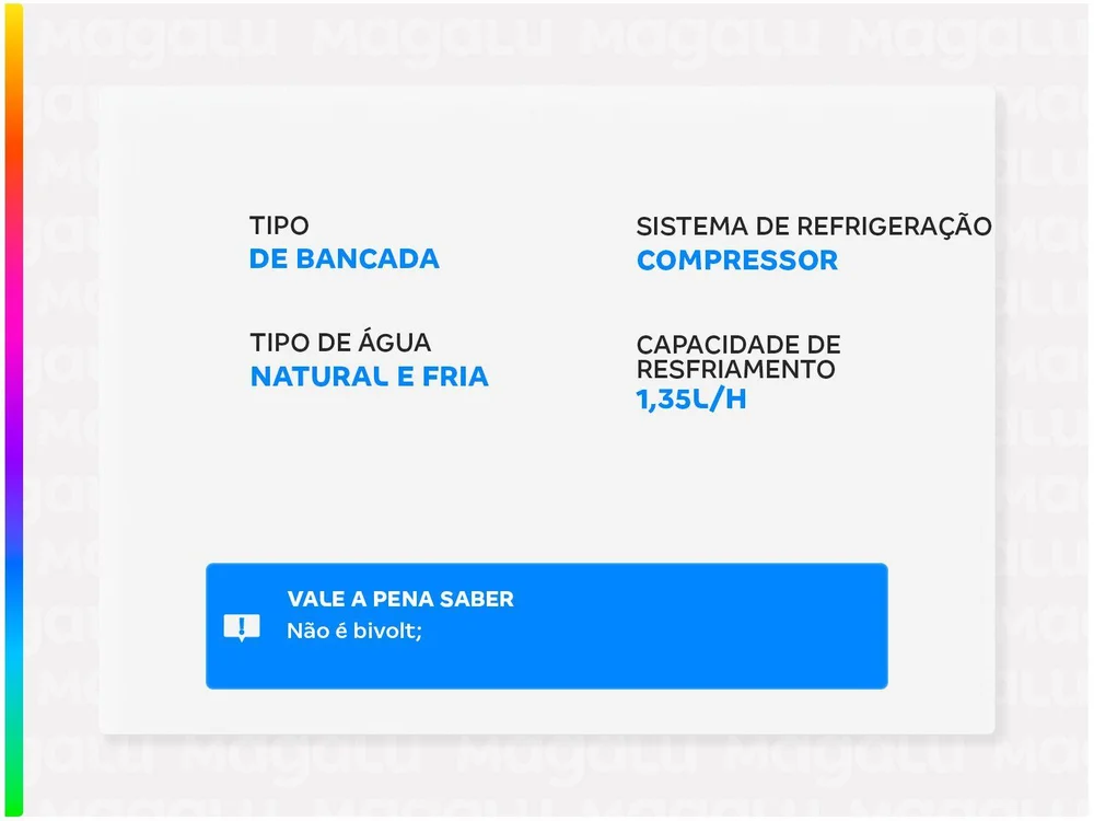 Imagem 2 de 12 do produto Purificador de Água Consul Refrigerado por - Compressor CPB36 ABANA Água Gelada e Natural