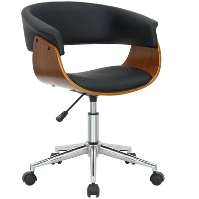 Cadeira de Escritório Executiva Giratória Preta DSG-002 Otello