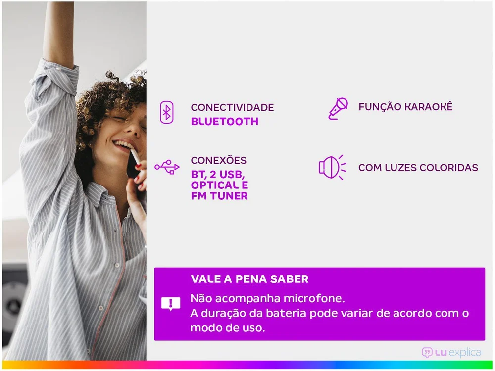 Caixa de Som LG Xboom RNC7 Multi Bluetooth 8” - view 2