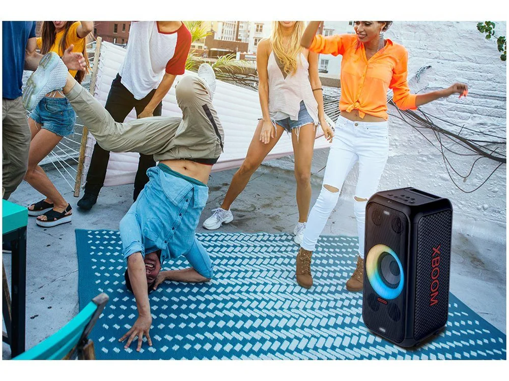 Caixa de Som LG Xboom XL5T Bluetooth Portátil IPX4 200W RMS Iluminação de Festa e Visor de Pixel LED - view 13