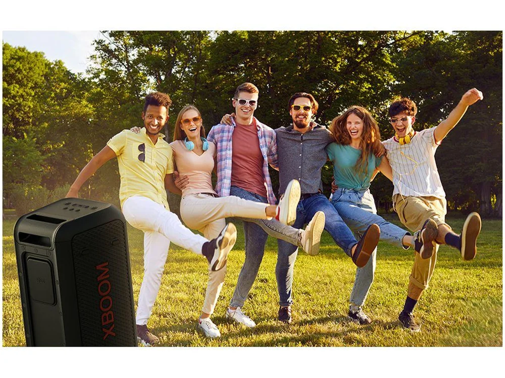 Caixa de Som LG Xboom XL5T Bluetooth Portátil IPX4 200W RMS Iluminação de Festa e Visor de Pixel LED - view 14