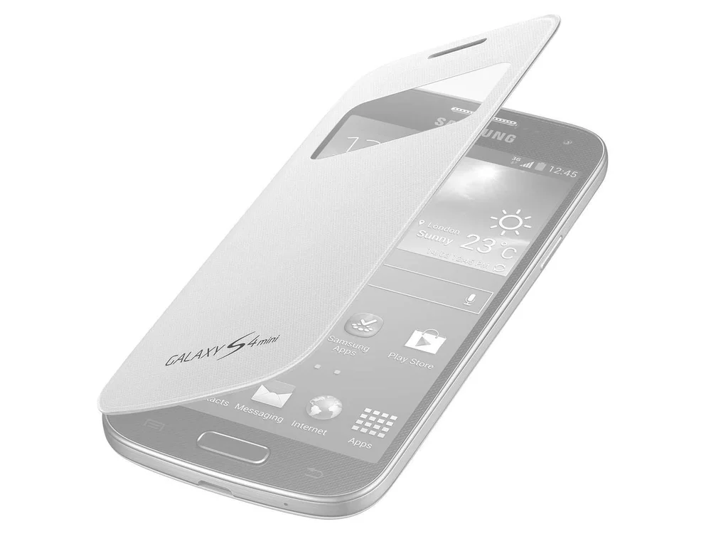 Capa Protetora S View Cover para Galaxy S4 Mini