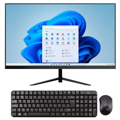 All in One Multilaser UB845 Intel Core i3 8145U 4GB 128GB SSD LED 23,8" Full HD Windows 11