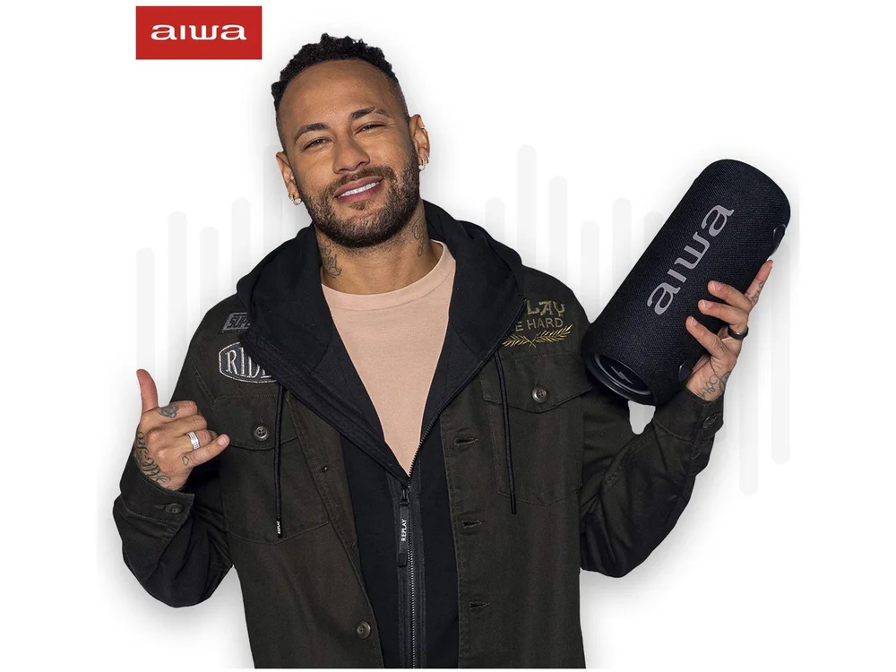 Imagem 2 de 12 do produto Caixa de Som Aiwa AWS-SP-04-LB Bluetooth Portátil 40W USB