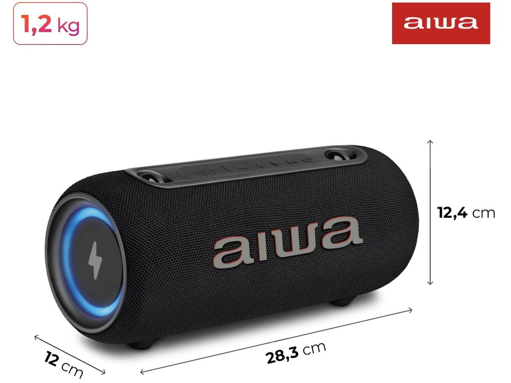 Imagem 5 de 12 do produto Caixa de Som Aiwa AWS-SP-04-LB Bluetooth Portátil 40W USB