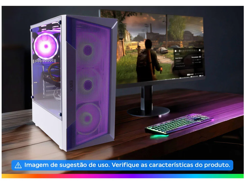 Imagem 27 de 27 do produto PC Gamer BRX 51067038 Intel Core i5 12400F 16GB RAM 512GB SSD Placa de Vídeo Radeon RX 580 16GB Windows 11
