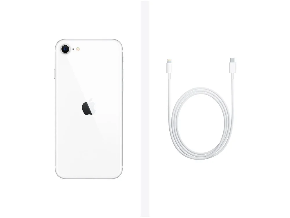 iPhone SE Apple 64GB Branco Tela 4,7” 12 MP