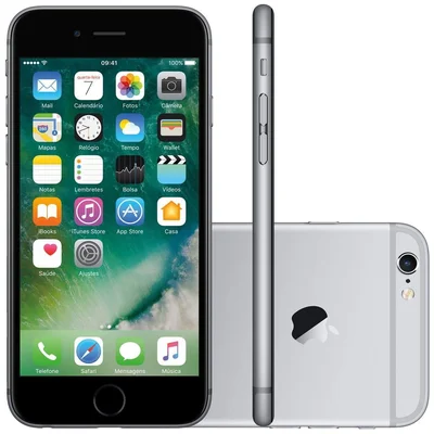 Apple iPhone 6s スペースグレー 本体　64GB iPhone 6s Apple 64GB Cinza Espacial 4G Tela 4.7