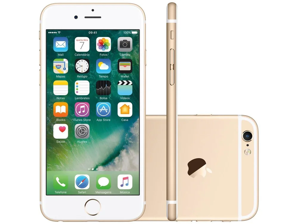 iPhone 6sApple 64GB Dourado 4G Tela 4.7 Retina