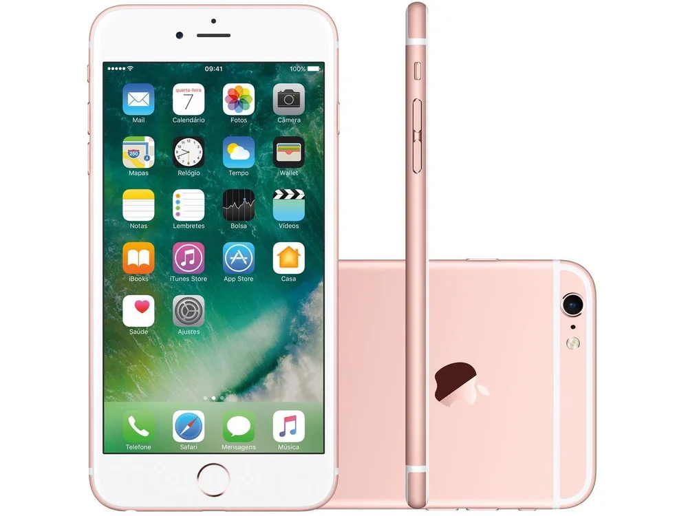 iPhone 6s Plus Apple 64GB Ouro Rosa 4G Tela 5.5”