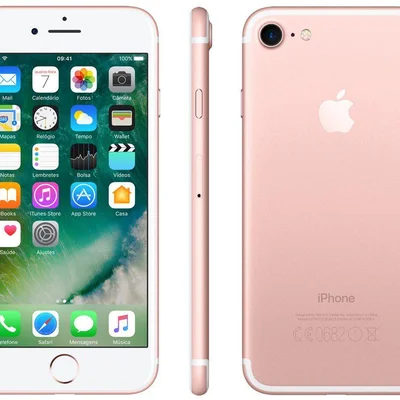 iPhone 7 Apple 256GB Ouro Rosa 4G Tela 4.7” Retina