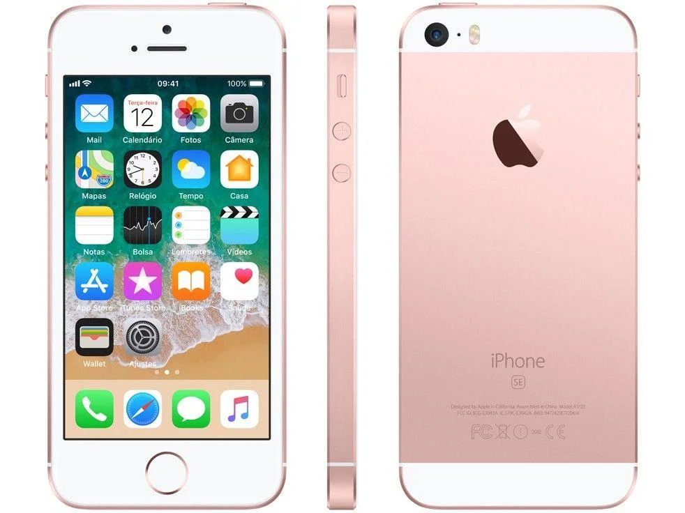 iPhone SE Apple 64GB Ouro Rosa 4G Tela 4” Retina
