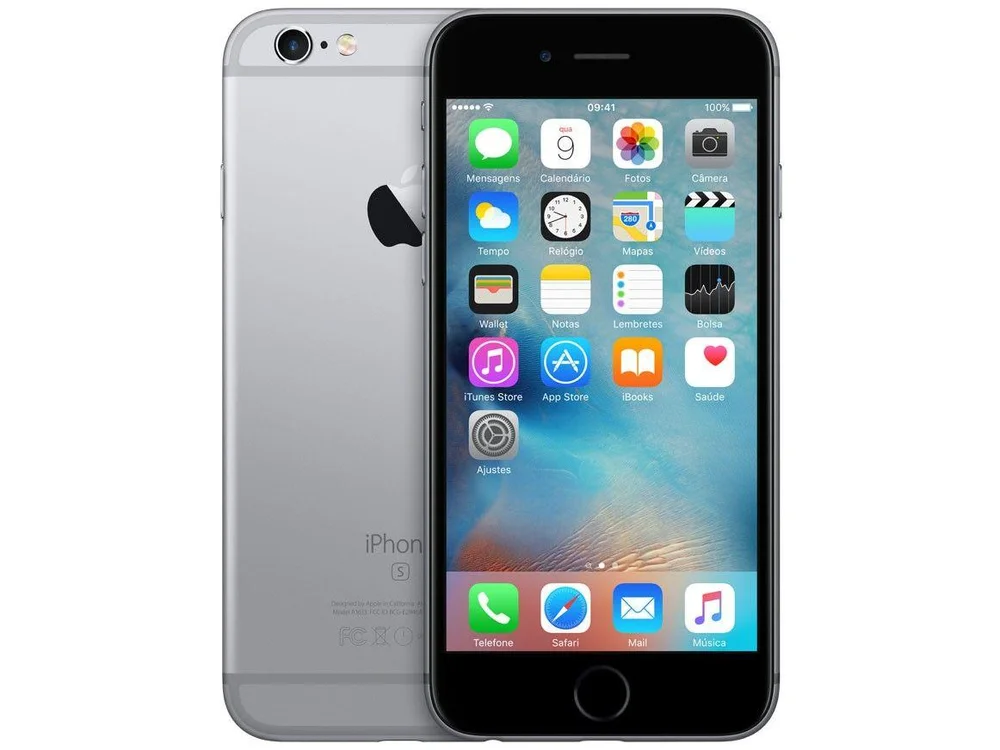 Apple iPhone 6s スペースグレー 本体 64GB iPhone 6S Apple 64GB Cinza Espacial 4G Tela 4,7