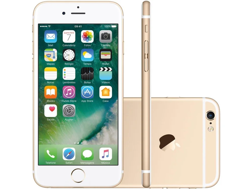 iPhone 6s Apple 128GB Dourado 4G Tela 4,7 Retina