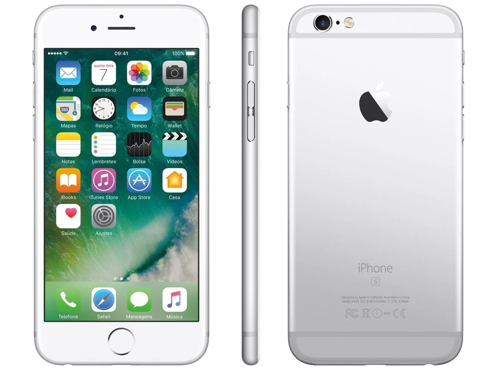 iPhone 6s Apple 32GB Prata 4G Tela 4.7”