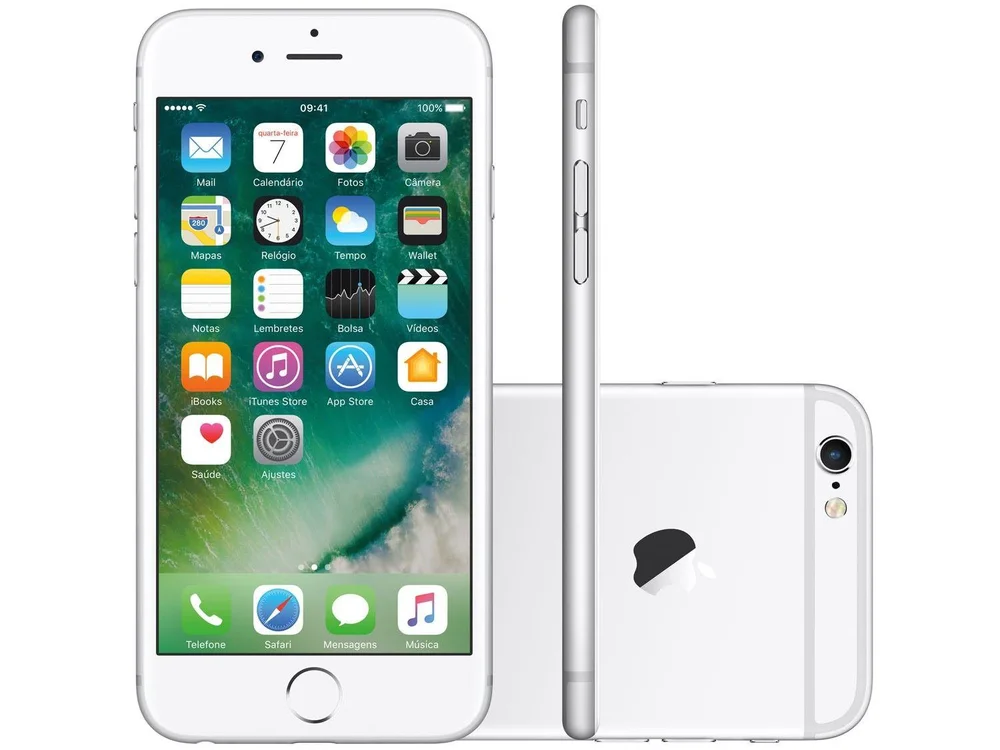 iPhone 6s Apple 32GB Prata 4G Tela 4.7”