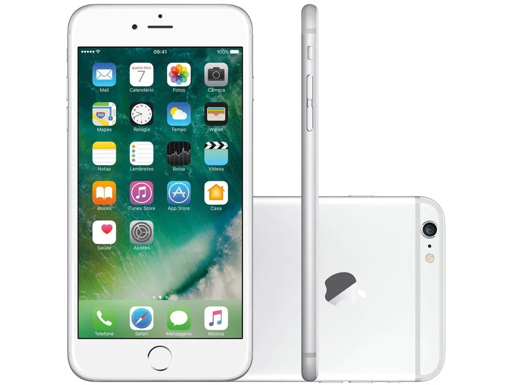 iPhone 6 Plus Apple 16GB Prata 4G Tela 5,5” Retina