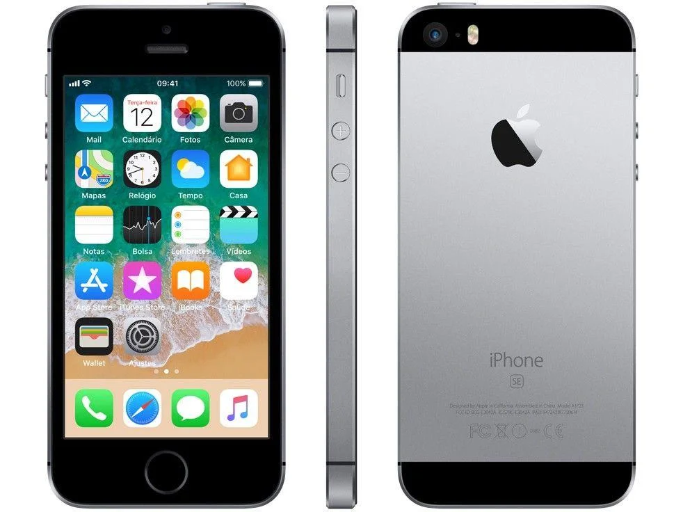 iPhone SE Apple 64GB Cinza Espacial 4G Tela 4”