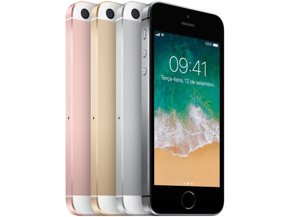 iPhone SE Apple 64GB Cinza Espacial 4G Tela 4”