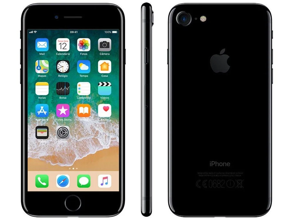 iPhone 7 Apple 128GB Preto Brilhante 4G
