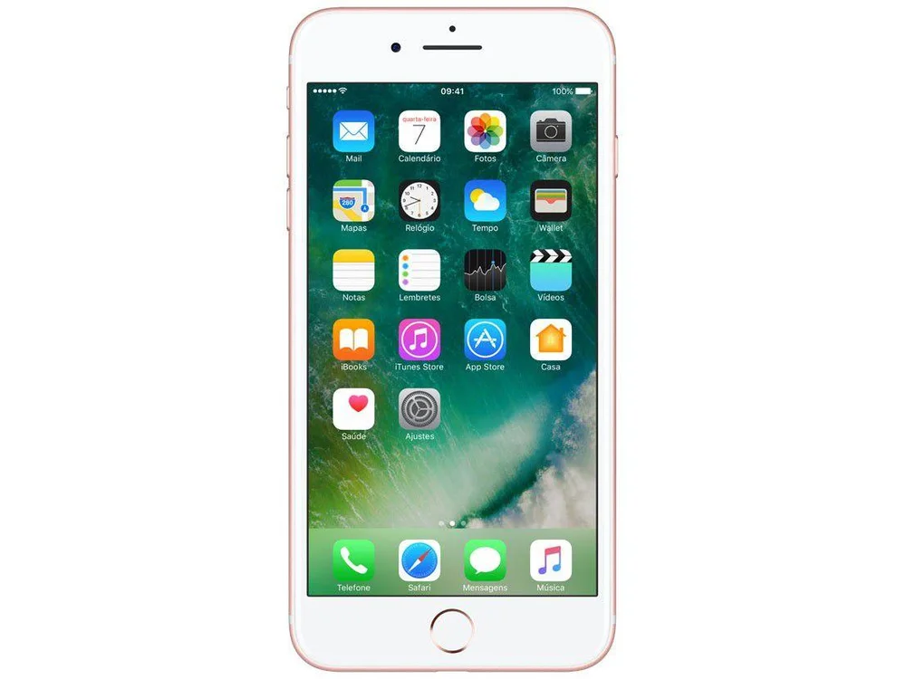 iPhone 7 Plus Apple 256GB Ouro Rosa 4G Tela 5.5”