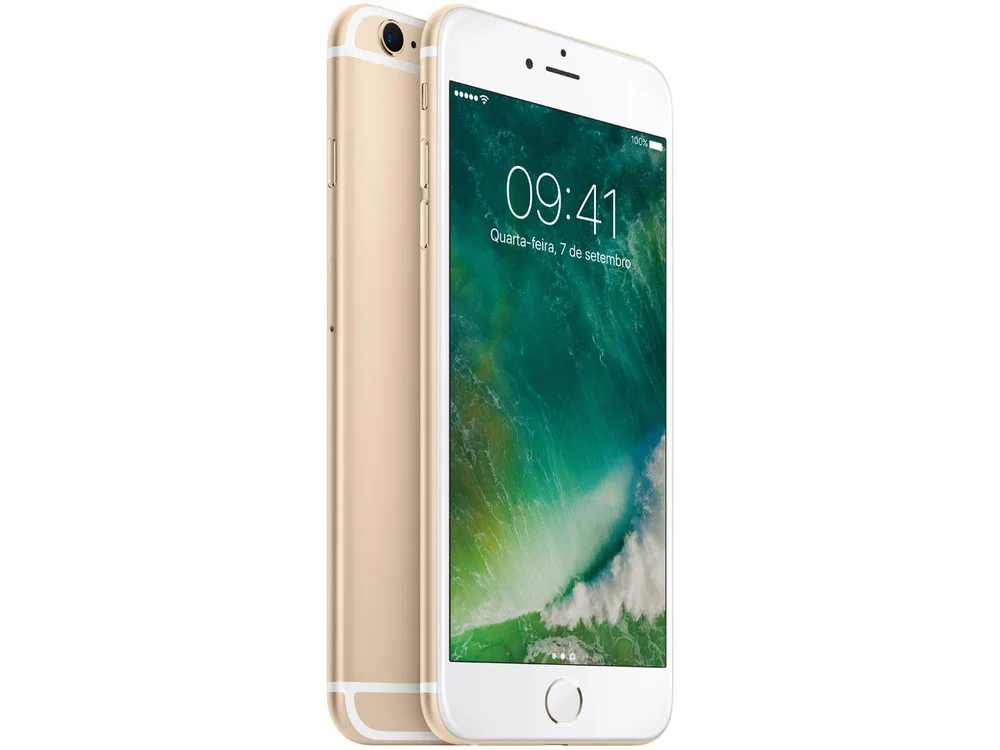 iPhone 6s Plus Apple 64GB Dourado 4G Tela 5.5”