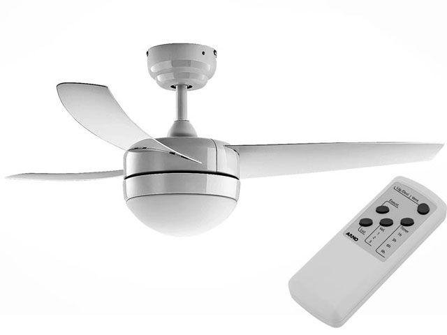 Ventilador de Teto 3 Pás 3 Velocidades Branco