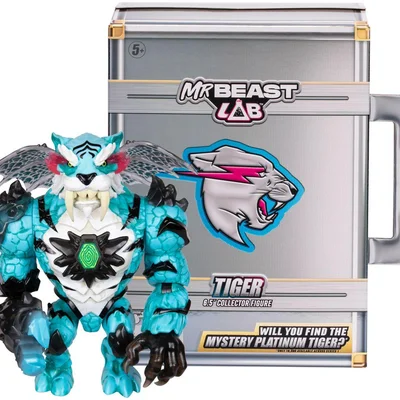 Boneco MrBeast Lab Tigre 16cm Candide