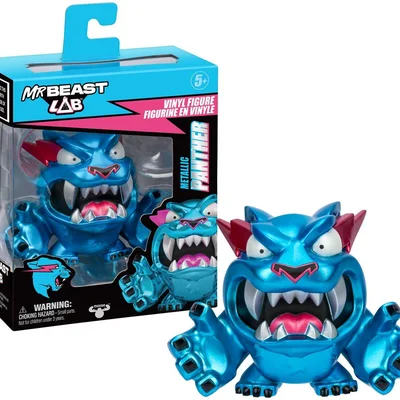 Boneco MrBeast Lab Pantera Metálica 9cm Candide