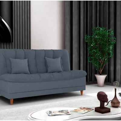 Sofá-cama 3 Lugares Casal Reclinável Veludo Matrix Duda