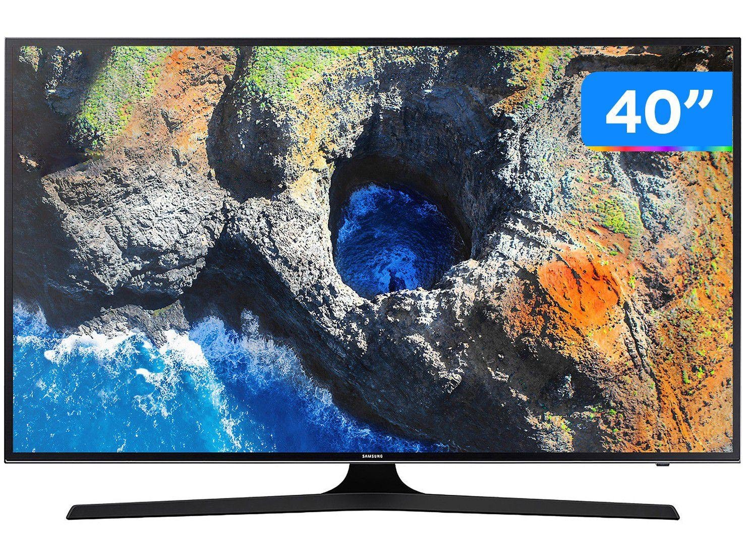 Smart TV 40” 4K LED Samsung 40MU6100 Wi-Fi