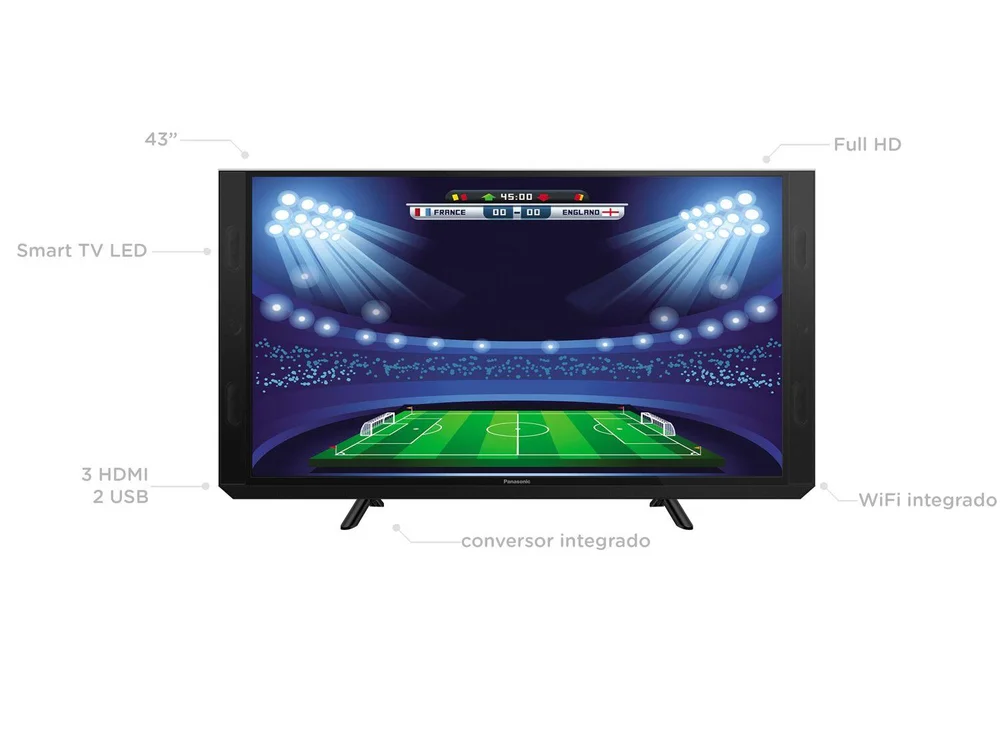 Smart TV LED 43” Panasonic TC-43SV700B Full HD