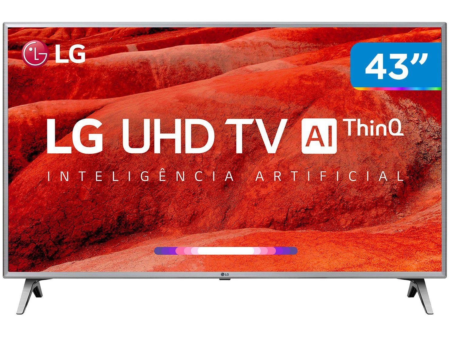 Smart TV 4K LED 43” 43UM7510PSB Wi-Fi HDR
