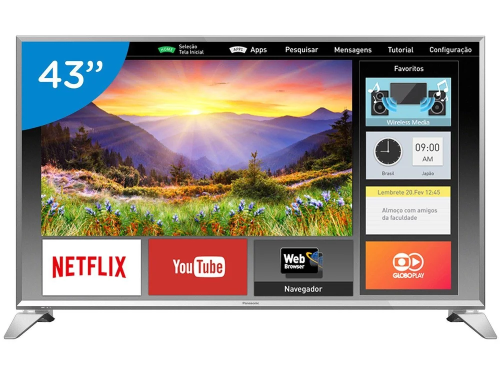 Smart TV LED 43” Panasonic Full HD Viera