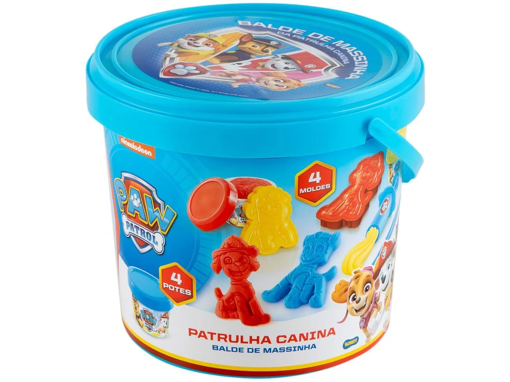 Kit Massinha Patrulha Canina Balde - view 5