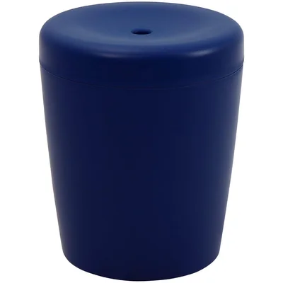 Puff Decorativo Multiuso Cilíndrico Infantil Azul Bic Basic Tramontina