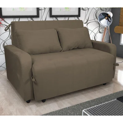 Sofá-cama 2 Lugares Casal Veludo Matrix Amora