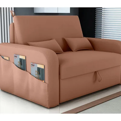 Sofá-cama 2 Lugares Casal Veludo Matrix Lady Dai