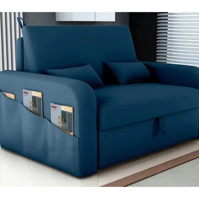 Sofá-cama 2 Lugares Casal Veludo Matrix Lady Dai