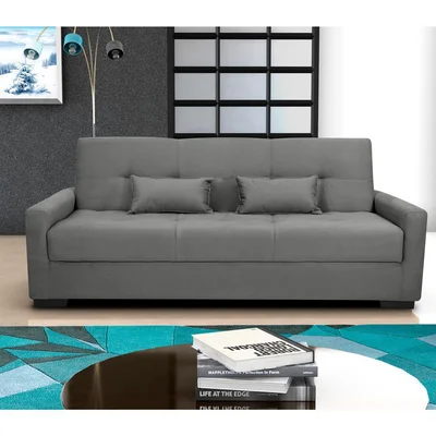 Sofá-cama 3 Lugares Casal Reclinável Veludo Matrix Lavínia