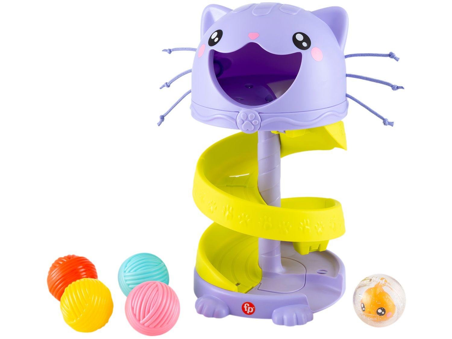 Brinquedo para Bebê Fisher-Price Gatinho Bolinhas
