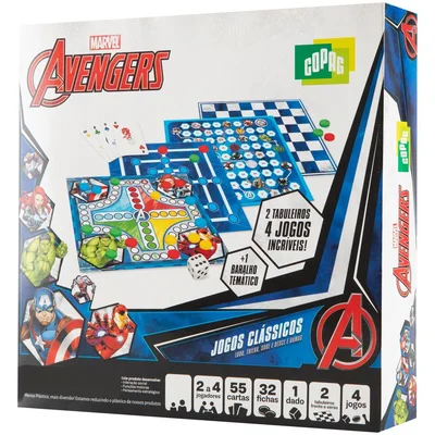 Jogo Clássico Marvel Avengers Tabuleiro Copag