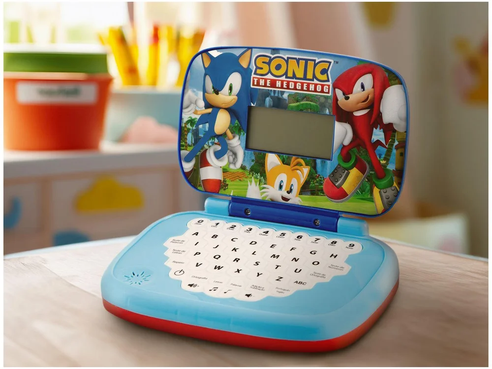 Laptop Infantil Sonic Bilingue Emite Som Candide - view 2