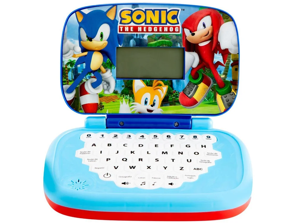 Laptop Infantil Sonic Bilingue Emite Som Candide - view 3