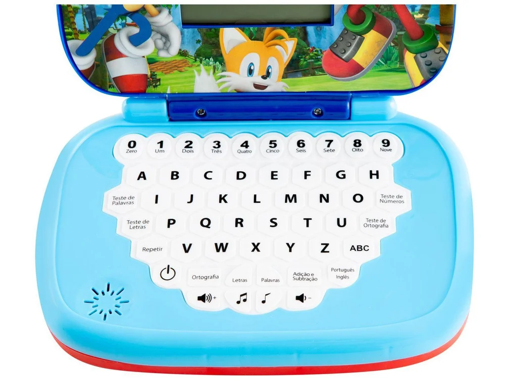 Laptop Infantil Sonic Bilingue Emite Som Candide - view 6