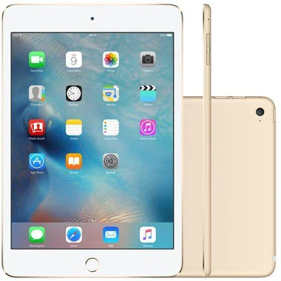 iPad Mini 4 Apple 128GB Dourado Tela 7,9 Retina