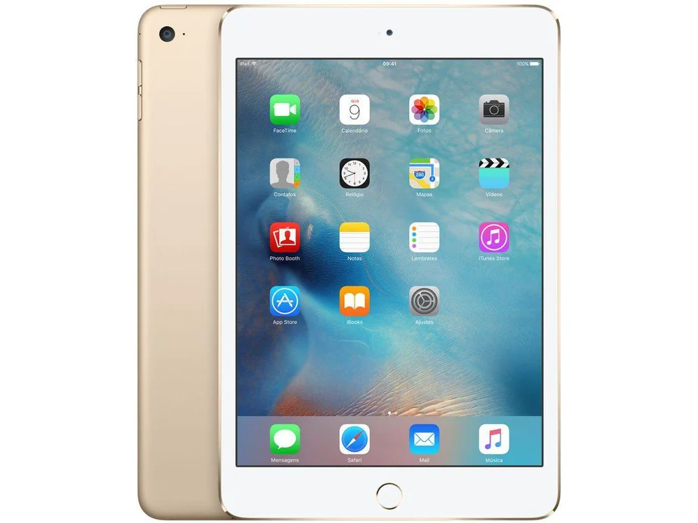 iPad Mini 4 Apple 128GB Dourado Tela 7,9 Retina